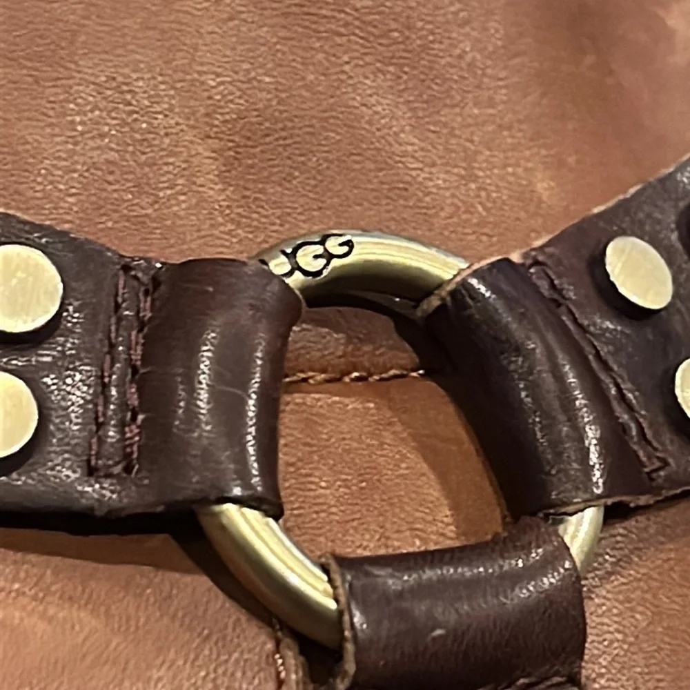 UGG Darling Harness Whisky Leather Ankle Boots - Picture 4 of 16